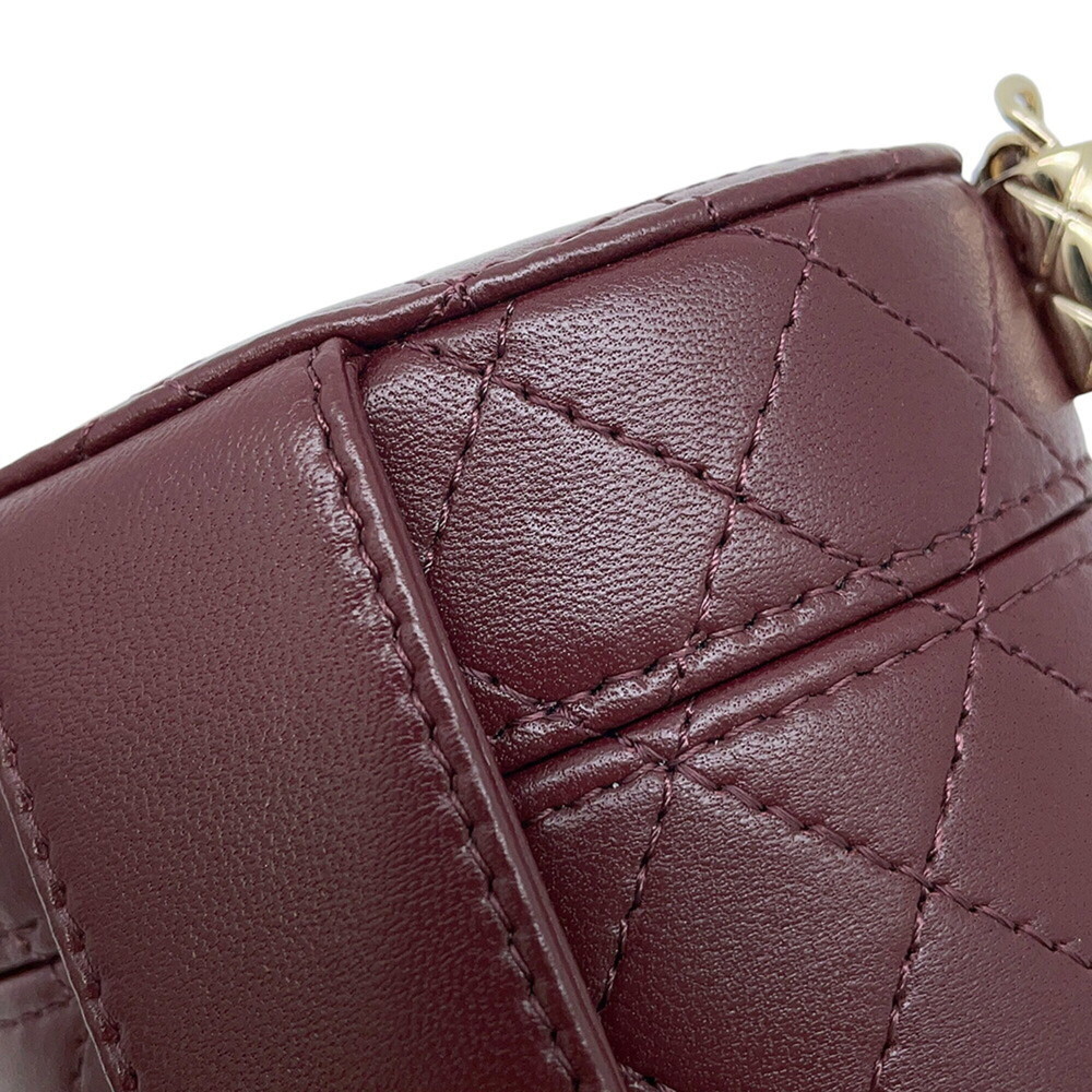 CHANEL Gold Lambskin Leather Logo Shoulder Bag - Picture 6 of 11